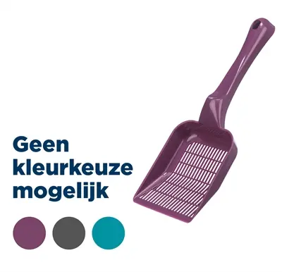Trixie kattenbakschep fijn kunststof – assorti kleuren