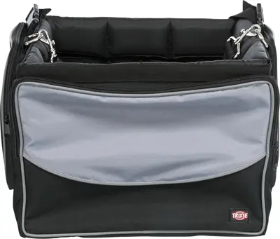 Trixie fietsmand voor aan het stuur nylon zwart/grijs 41 x 26 x 26 cm - Afbeelding 4