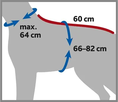 Trixie badjas hond badstof grijs L 60 cm – verstelbare kraag - Afbeelding 8