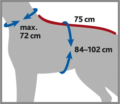 Trixie hondenbadjas badstof grijs 75 cm – beschermt tegen onderkoeling - Afbeelding 10