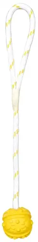 Trixie bal aan touw natuurrubber limegroen 7 cm – drijvend - Afbeelding 5