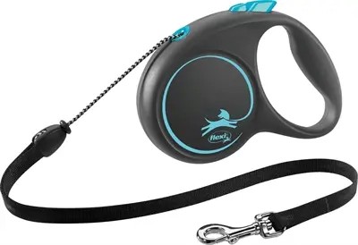 Flexi rollijn Black Design Cord blauw M 5 m – tot 20 kg
