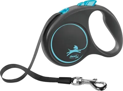 Flexi rollijn Black Design Tape blauw S 5 m – tot 15 kg