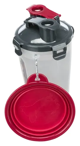 Trixie waterfles en voerfles 2 x 350 ml – met uitvouwbare siliconen bak - Afbeelding 11