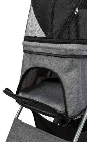 Trixie hondenbuggy grijs 47 x 80 x 100 cm – inklapbaar - Afbeelding 11
