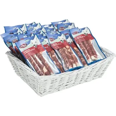 Trixie Denta Fun Marbled Beef kauwrol 17 cm 140 g – runderhuid, rund en vis - Afbeelding 4