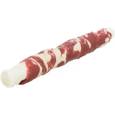 Trixie Denta Fun Marbled Beef kauwrol 17 cm 140 g – runderhuid, rund en vis - Afbeelding 6