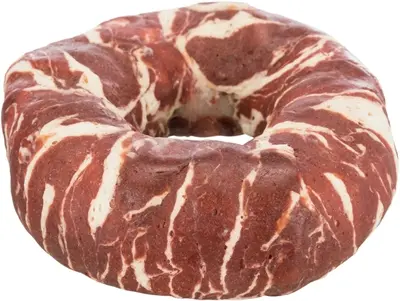 Trixie Denta Fun Marbled Beef kauwring 10 cm – 50 stuks - Afbeelding 2
