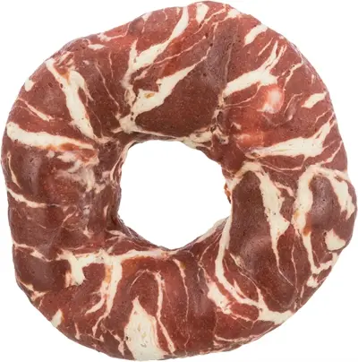 Trixie Denta Fun Marbled Beef kauwring 10 cm – 50 stuks - Afbeelding 3