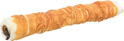 Trixie Denta Fun kauwrol gevuld met kip 28 cm – runderhuid, 150 g