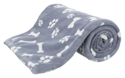 Trixie hondendeken Kenny fleece blauw 150 x 100 cm – botjesprint