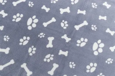 Trixie hondendeken Kenny fleece blauw 150 x 100 cm – botjesprint - Afbeelding 4