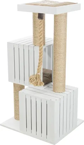 Trixie Be Nordic krabpaal Skadi wit 62 x 52 x 114 cm – beach-stijl - Afbeelding 2