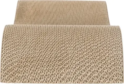 Trixie krabmat karton XXL golf grijs 64 x 37 x 11 cm – met catnip - Afbeelding 5