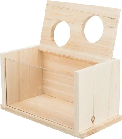 Trixie zandbad hout 20 x 12 x 12 cm – voor muizen en hamsters - Afbeelding 4