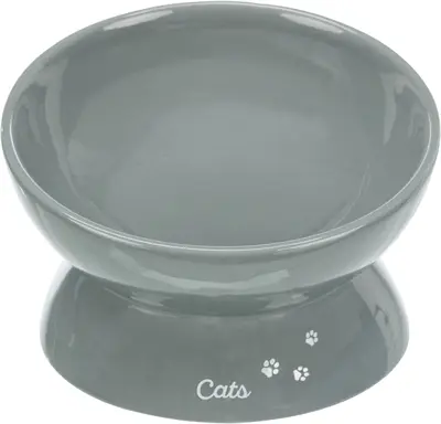 Trixie voerbak kat XXL verhoogd keramiek grijs 350 ml 17 cm - Afbeelding 4