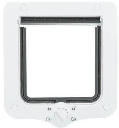 Trixie 4-weg huisdierluik zwart 20 x 22 cm – met tunnelstuk, voor katten - Afbeelding 6