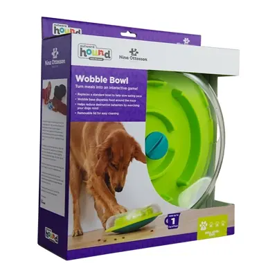 Nina Ottosson Wobble Bowl groen 30 x 30 x 9 cm – interactieve voerbak - Afbeelding 5