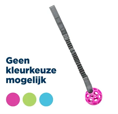 Trixie Bungee Tugger met bal assorti 9 x 9 x 48 cm – zonder pieper