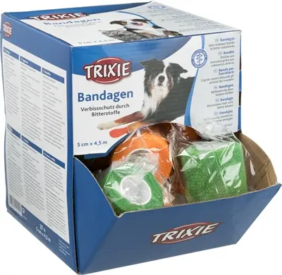 Trixie verband met bitterstoffen 5 cm x 4,5 m – assorti, voor hond