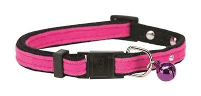 Trixie kattenhalsband fluweel met strass – verstelbaar, assorti - Afbeelding 2