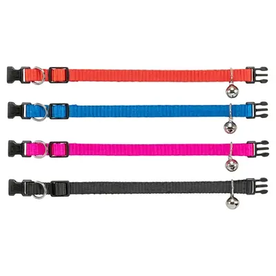 Trixie kattenhalsband nylon verstelbaar – assorti kleuren - Afbeelding 4