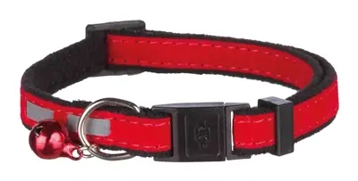 Trixie kattenhalsband Safer Life fluweel reflecterend – assorti kleuren - Afbeelding 5