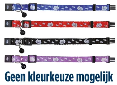 Trixie kattenhalsband Safer Life reflecterend – 4 stuks assorti