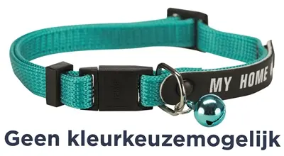 Trixie kattenhalsband My Home met adresflap – assorti, verstelbaar