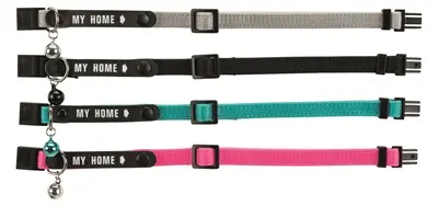 Trixie kattenhalsband My Home met adresflap – assorti, verstelbaar - Afbeelding 7