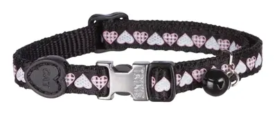 Trixie kattenhalsband hartjesprint – verstelbaar, assorti - Afbeelding 2