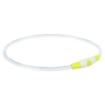 Trixie lichtgevende halsband Flash Light groen L-XL 65 x 0,8 cm