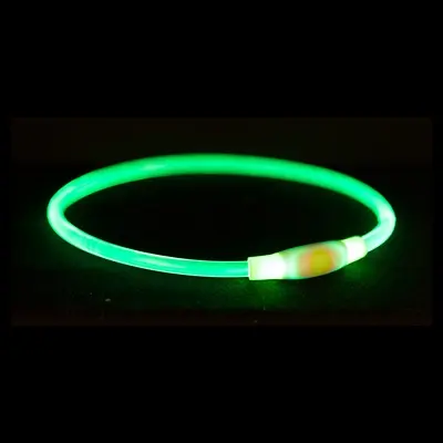 Trixie lichtgevende halsband Flash Light groen L-XL 65 x 0,8 cm - Afbeelding 4