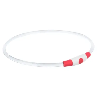 Trixie lichtgevende halsband Flash Light rood S-M 40 x 0,8 cm