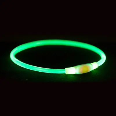 Trixie lichtgevende halsband Flash Light multicolor S-M 40 x 0,8 cm - Afbeelding 5