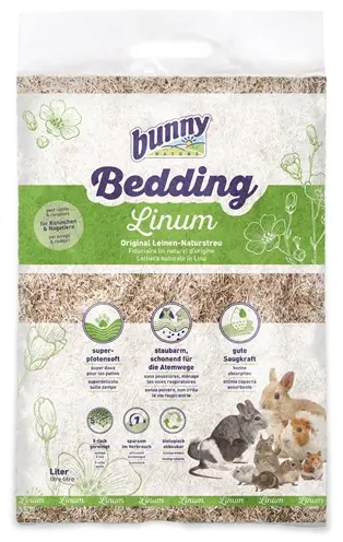 Bunny Nature Bunnybedding Linum vlasvezel 12,5 liter – bodembedekking
