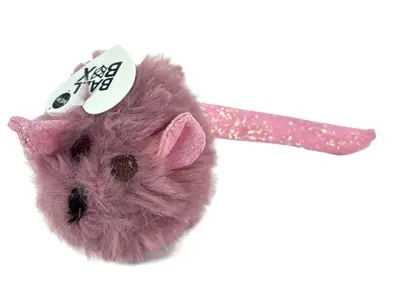 Fofos pluche muis met glitterstaart 14,5 x 6 x 6 cm – kattenspeelgoed - Afbeelding 5