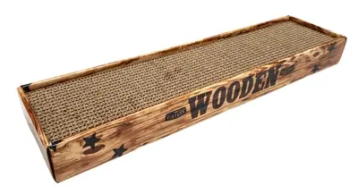 Croci krabplank Homedecor Noce houtprint bruin 48 x 12,5 x 5 cm
