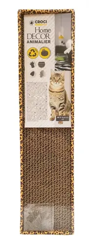 Croci krabplank Homedecor dierenprint luipaard 48 x 12,5 x 5 cm - Afbeelding 5