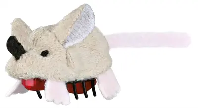Trixie trillende woestijnrat pluche 5,5 cm – kattenspeelgoed op batterijen