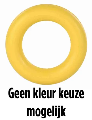 Trixie ring natuurrubber 9 cm – hondenspeelgoed, assorti