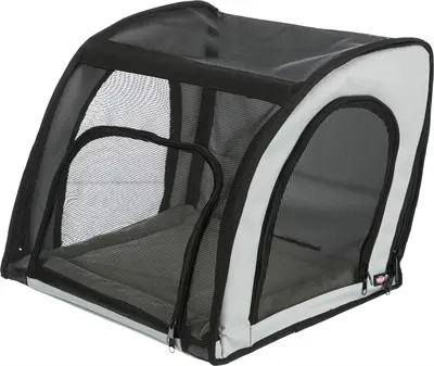 Trixie autostoel grijs/zwart 44 x 40 x 37 cm – inklapbaar, gesloten