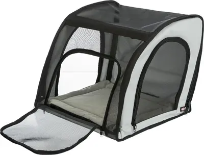 Trixie autostoel grijs/zwart 44 x 40 x 37 cm – inklapbaar, gesloten - Afbeelding 4