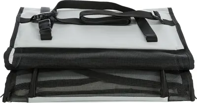Trixie autostoel grijs/zwart 44 x 40 x 37 cm – inklapbaar, gesloten - Afbeelding 7