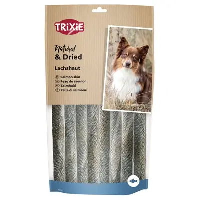 Trixie zalmhuid rolletjes 150 g – gedroogd