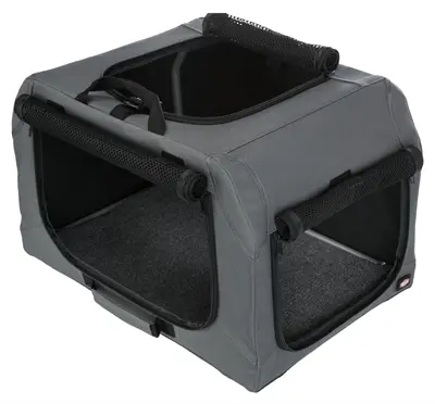 Trixie Soft Kennel Easy reisbench grijs 50 x 36 x 33 cm - Afbeelding 2