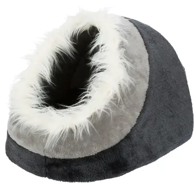 Trixie kattenmand iglo Minou donkergrijs/lichtgrijs 35 x 26 x 41 cm