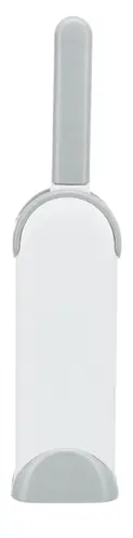 Trixie harenpluizenborstel met reinigingsstation wit/grijs 33 cm