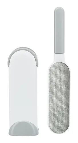 Trixie harenpluizenborstel met reinigingsstation wit/grijs 33 cm - Afbeelding 4