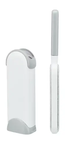 Trixie harenpluizenborstel met reinigingsstation wit/grijs 33 cm - Afbeelding 5